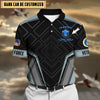BlueJose Premium Personalised U.S Multiple Service Veteran Polo Shirt