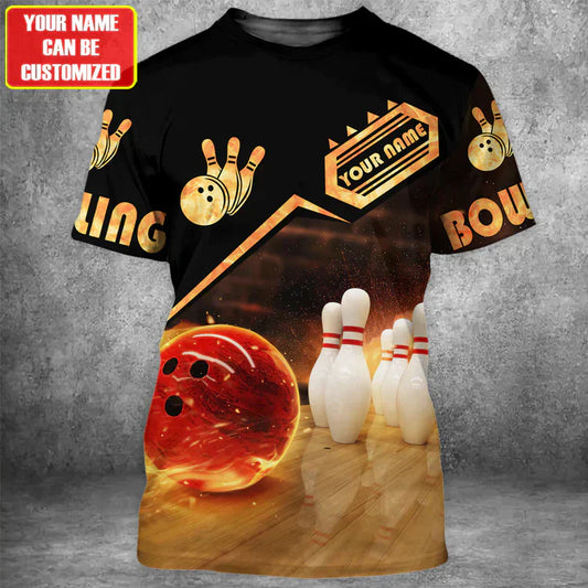 BlueJose Custom Bowling Personalized Name 3D Shirt