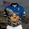 BlueJose Premium Personalised U.S Multiple Service Veteran Polo Shirt