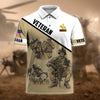 BlueJose Premium U.S Multiple Service Veteran Polo Shirt