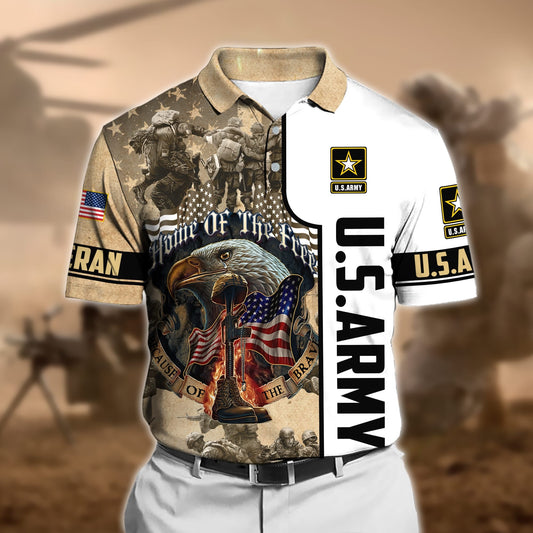 BlueJose Premium U.S Veteran Polo Shirt