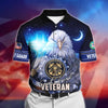 BlueJose Premium U.S Multiple Service Veteran Polo Shirt