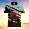 BlueJose Premium U.S Multiple Service Veteran Polo Shirt