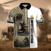 BlueJose Premium U.S Multiple Service Veteran Polo Shirt