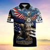 BlueJose Premium U.S Multiple Service Veteran Polo Shirt