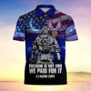 BlueJose Freedom Is Not Free We Paid For It Premium Polo Shirt