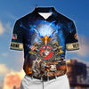 BlueJose Premium Honor The Fallen US Veteran Polo Shirt