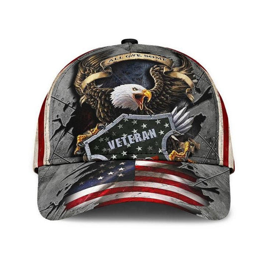 BlueJose Premium Eagle Veteran Cap 3D Iron Camo Grey