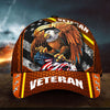 BlueJose Premium Eagle U.S Veteran Cap 3D Multicolor