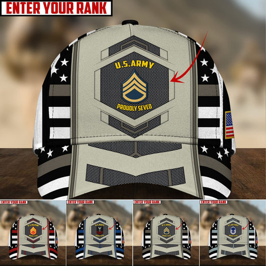 BlueJose Personalized Unique U.S Veteran 3D Cap PVC281002