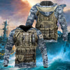 BlueJose Unique Multiple Service Veteran Hoodie