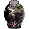 BlueJose Premium Multiple US Military Services Veteran Zip Hoodie TH15122521