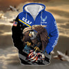 BlueJose Premium Multiple US Military Services Veteran Zip Hoodie TH15122521