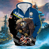 BlueJose Premium Multiple US Military Services Veteran Zip Hoodie TH15122521