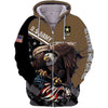 BlueJose Premium Multiple US Military Services Veteran Zip Hoodie TH15122521