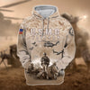 BlueJose Unique U.S. Marine Corps Veteran Zip Hoodie