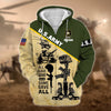 BlueJose Unique U.S.Army Veteran Zip Hoodie