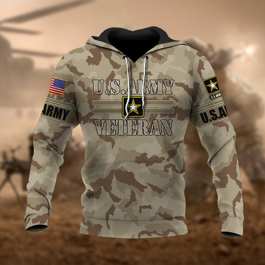 BlueJose Premium U.S Multiple Service Veteran Hoodie