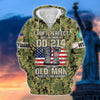 BlueJose Premium U.S Multiple Service Veteran Zip Hoodie