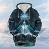 BlueJose Premium U.S Navy Veteran Zip Hoodie