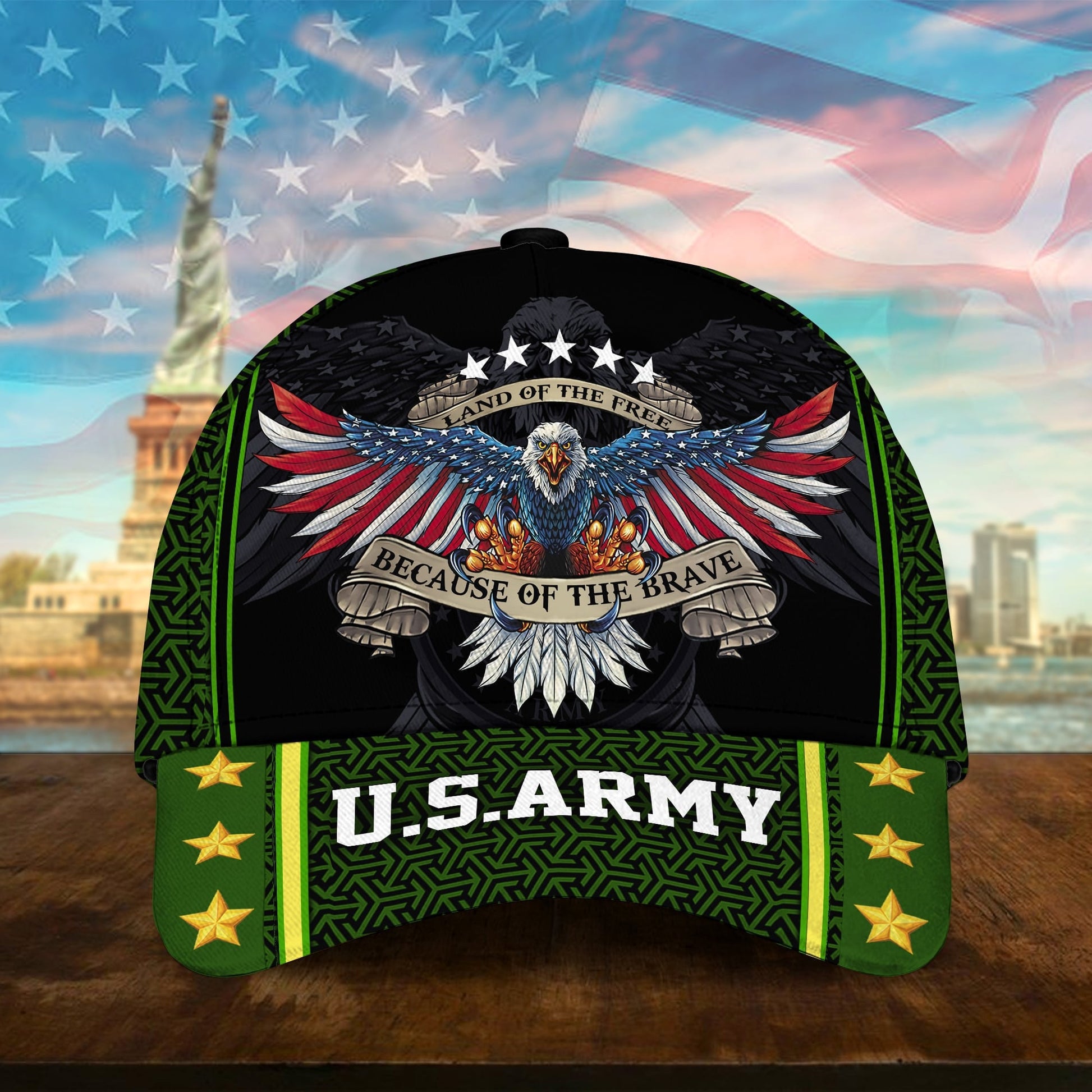 BlueJose Premium U.S Multiple Service Veteran 3D Cap PVC280202