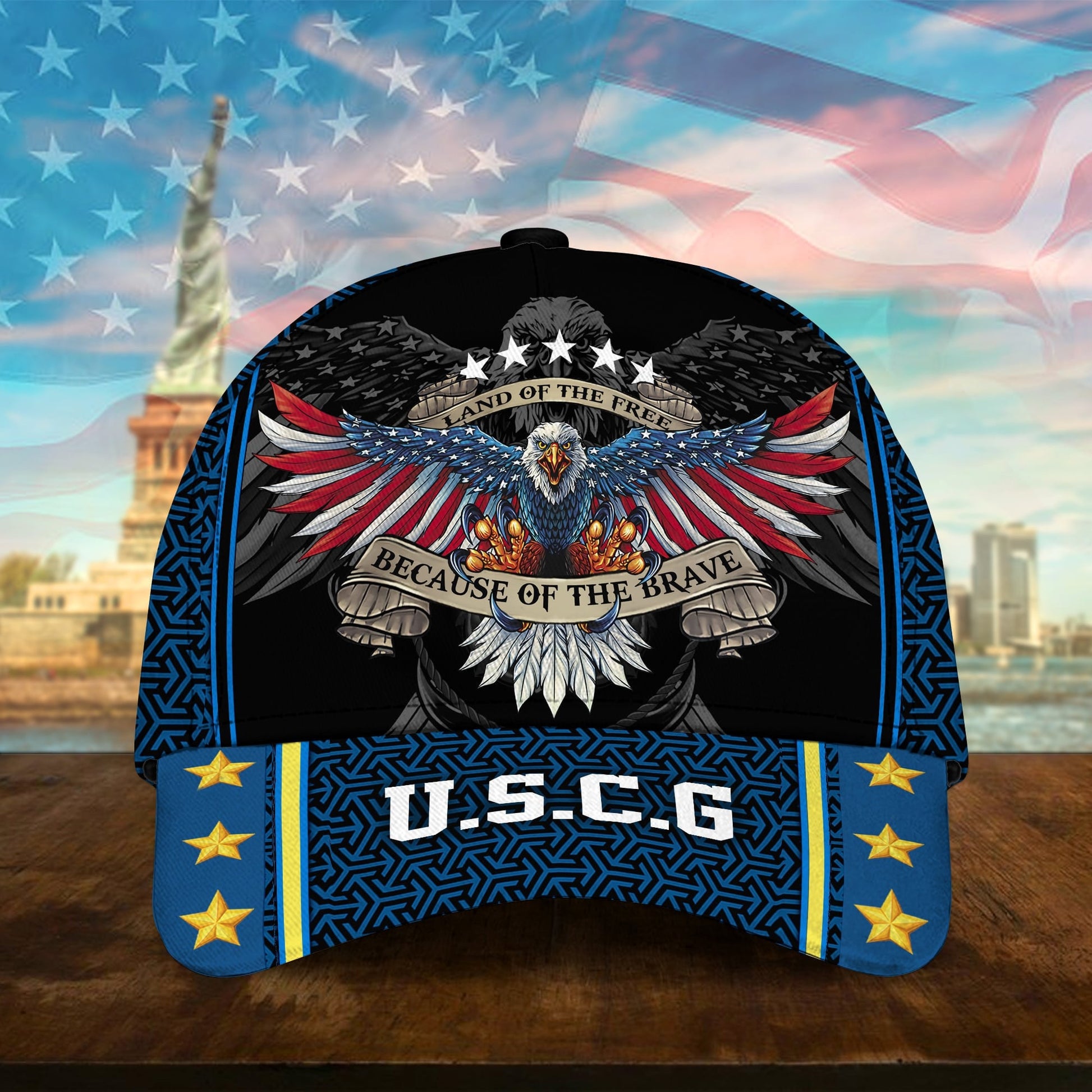 BlueJose Premium U.S Multiple Service Veteran 3D Cap PVC280202