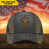 BlueJose Unique Personalised U.S Veteran 3D Cap PVC110703