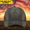 BlueJose Unique Personalised U.S Veteran 3D Cap PVC110703