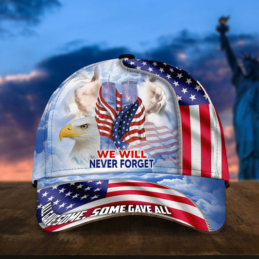 BlueJose Premium We Will Never Forget U.S Veteran 3D Cap PVC110702