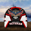 BlueJose Premium Land Of The Free U.S. Veteran 3D Cap PVC110701