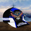 BlueJose Premium Land Of The Free U.S. Veteran 3D Cap PVC110701