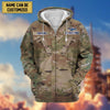 BlueJose Premium Personalised US Veteran Zip Hoodie