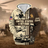 BlueJose Premium US Veteran Zip Hoodie