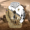 BlueJose Premium US Veteran Zip Hoodie