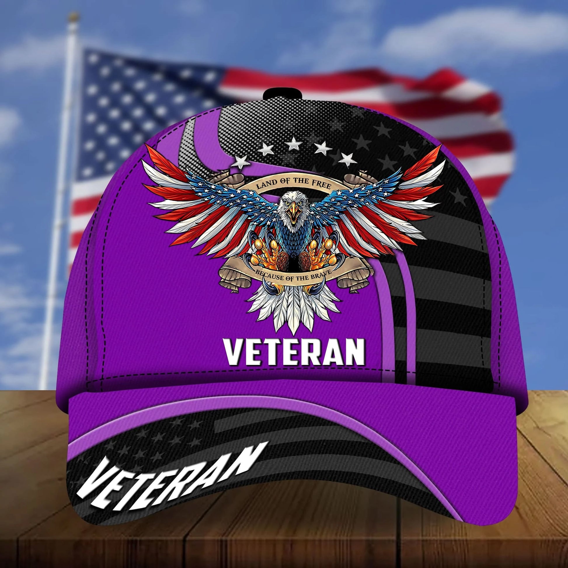 BlueJose Premium Eagle US Veteran Cap NPVC230803