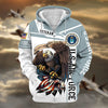 BlueJose Premium Honoring All Who Served US Veteran Zip Hoodie