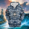 BlueJose Unique Camo Soldiers US Veteran Zip Hoodie