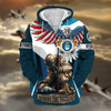 BlueJose Premium Honor The Fallen US Veteran Zip Hoodie