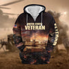 BlueJose Unique US Veteran Zip Hoodie