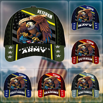 BlueJose Premium Eagle US Veteran Cap NPVC171001