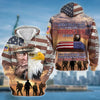 BlueJose Premium Veteran's Day Is For Me US Veteran Zip Hoodie