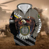 BlueJose Premium Eagle US Veteran Zip Hoodie