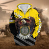 BlueJose Premium Eagle US Veteran Zip Hoodie