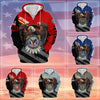 BlueJose Premium Eagle US Veteran Zip Hoodie