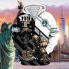 BlueJose Unique Honoring All Who Served US Veteran Zip Hoodie