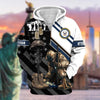BlueJose Unique Honoring All Who Served US Veteran Zip Hoodie