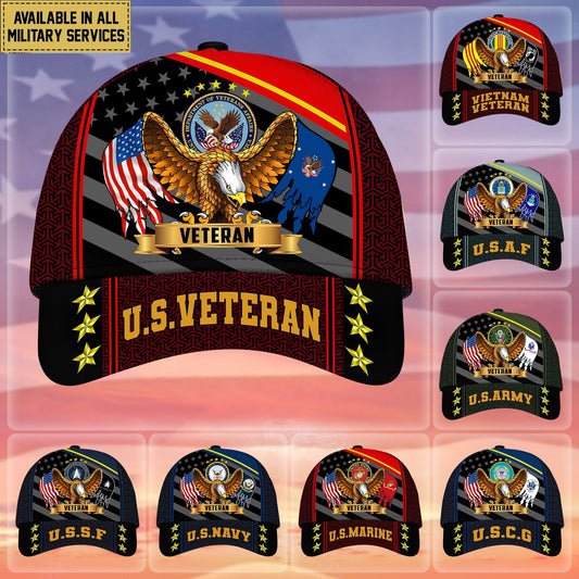 BlueJose Premium Eagle US Veteran Cap APVC200703
