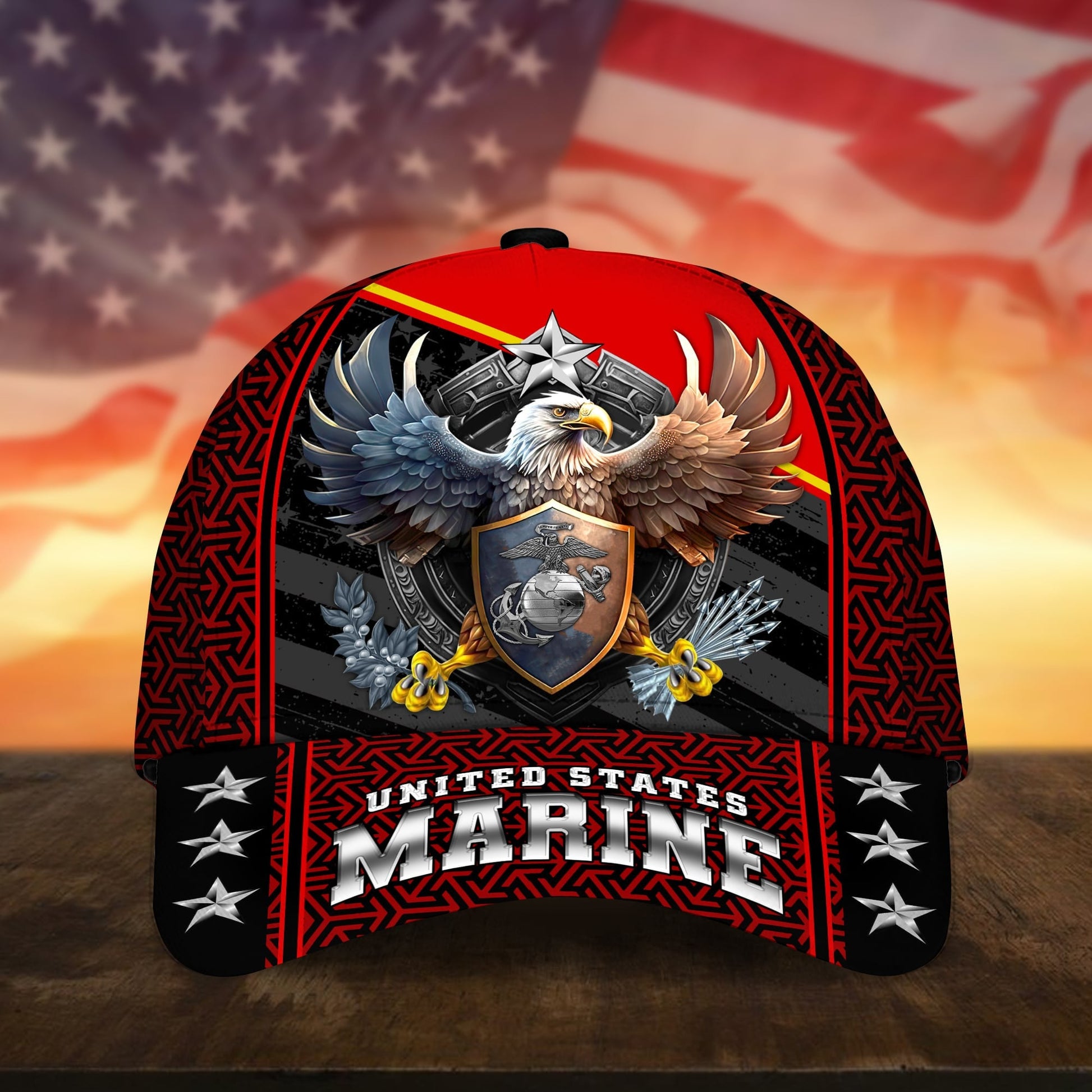 BlueJose Premium Eagle US Veteran Cap APVC260701