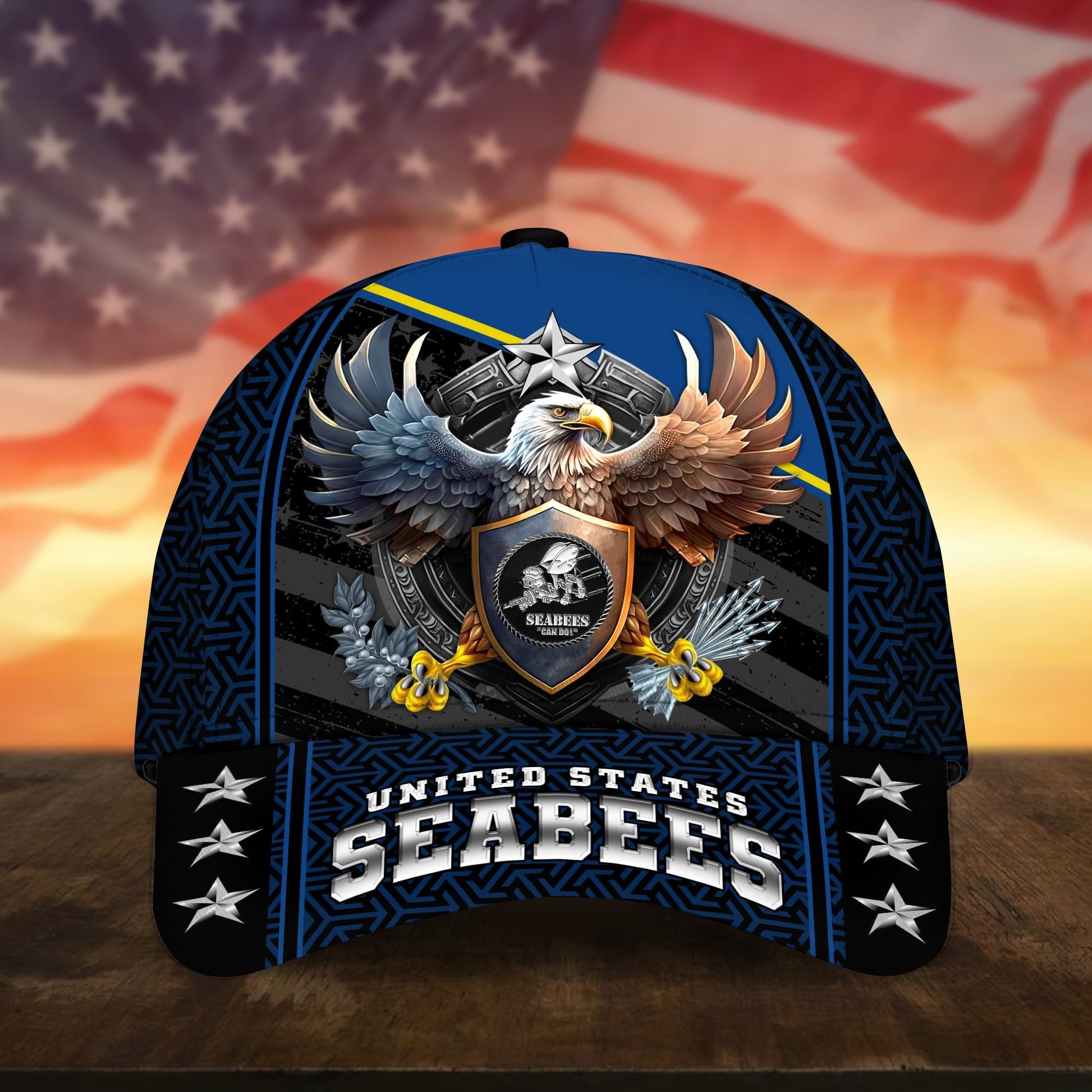 BlueJose Premium Eagle US Veteran Cap APVC260701