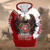 BlueJose Premium Eagle US Veteran Zip Hoodie